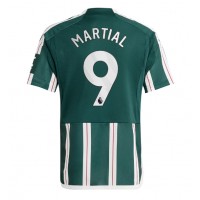 Fotballdrakt Herre Manchester United Anthony Martial #9 Bortedrakt 2023-24 Kortermet